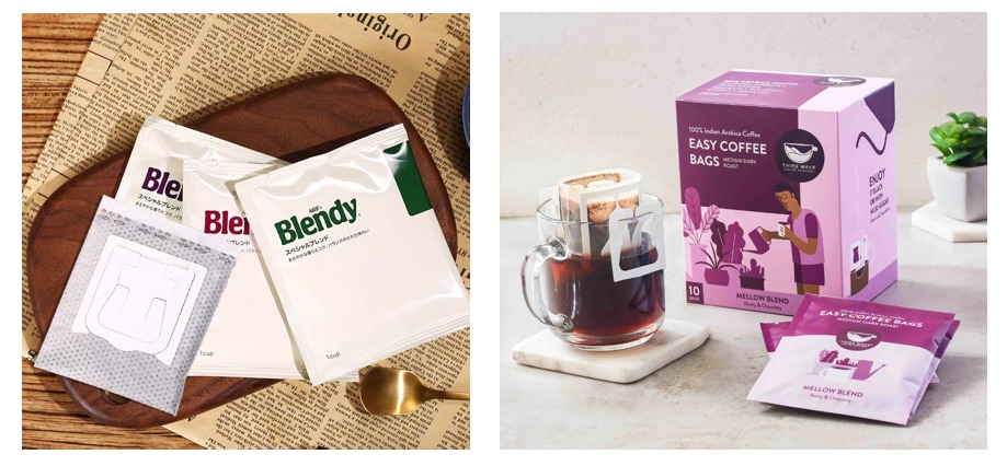 Enveloppe ext&eacute;rieure de caf&eacute; goutte &agrave; goutte