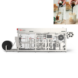 Machine de remplissage et de scellage de tasses de portions de fromage