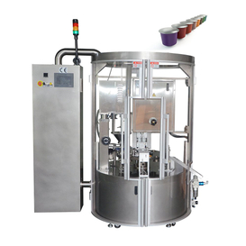 Machine de remplissage et de scellage de capsules de café, compatible Nespresso, rotative SKP-1N