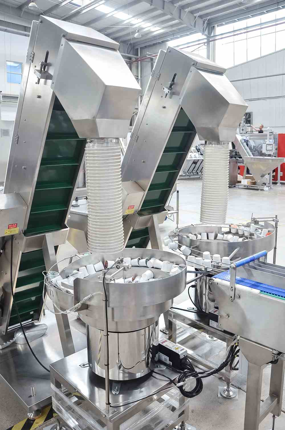 Syst&egrave;me de tri par vibrations &agrave; 2 disques